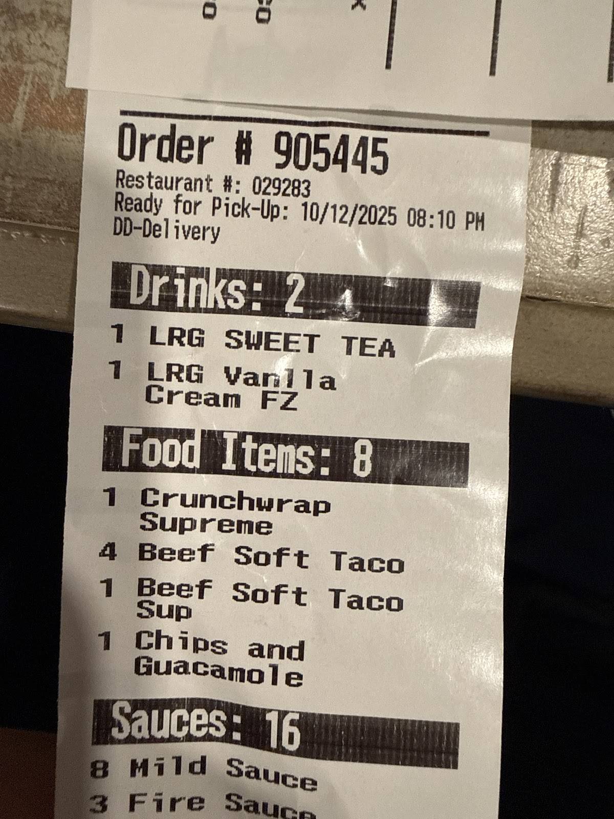 Taco Bell меню