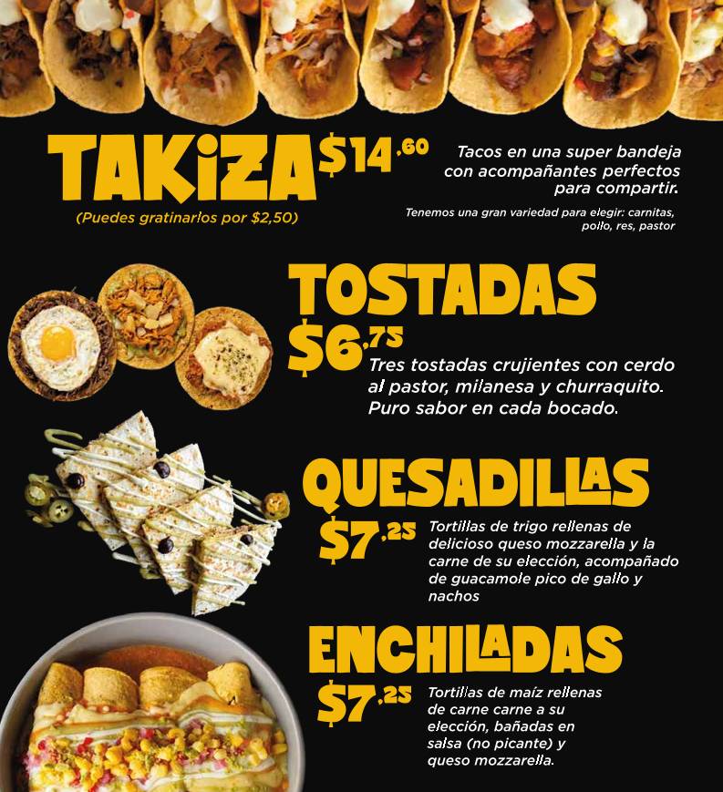 Taco Naco Riobamba меню