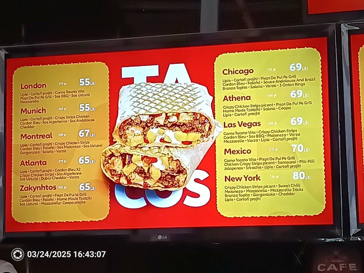 Tacos Factory меню