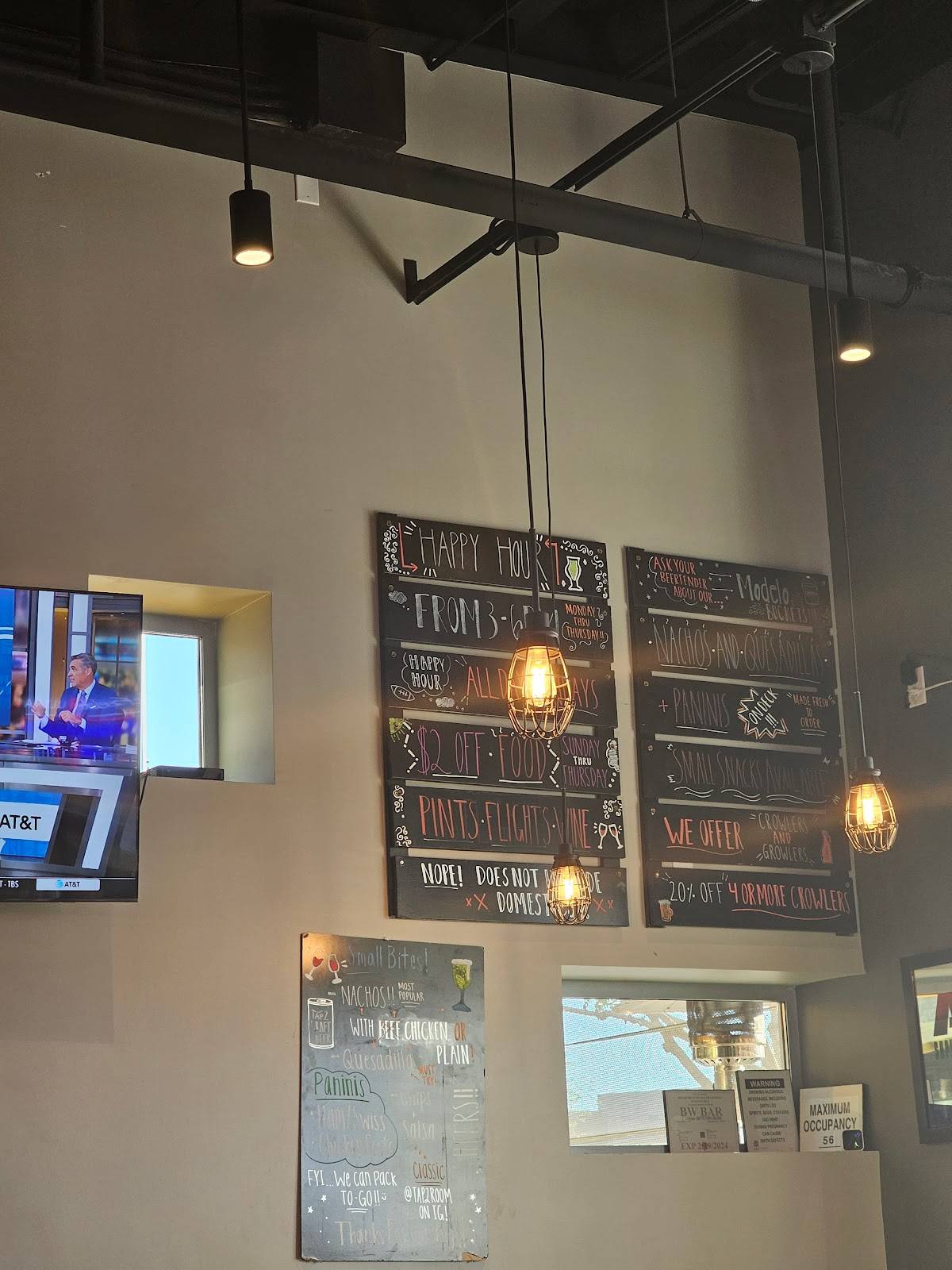 Tap2 Taproom меню
