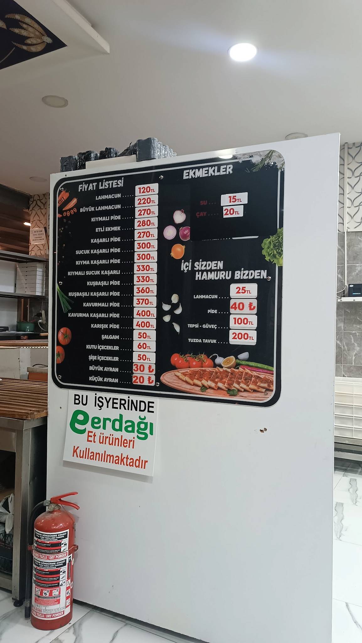 Taşkınlar Pide Lahmacun Salonu меню