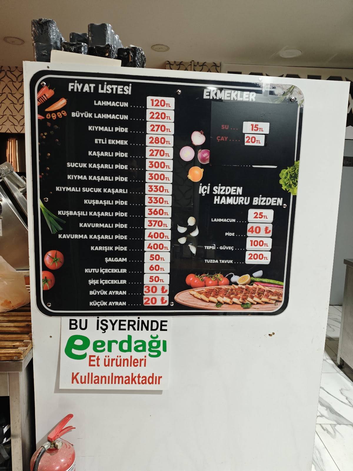 Taşkınlar Pide Lahmacun Salonu меню