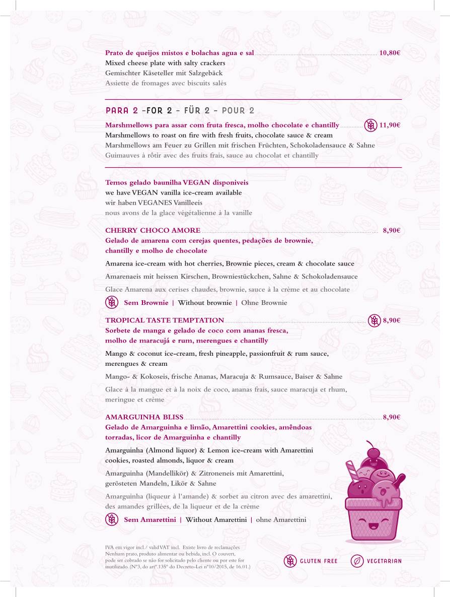 Taste Restaurante Carvoeiro меню