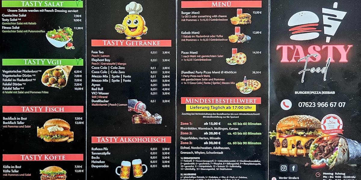 Tasty Food меню