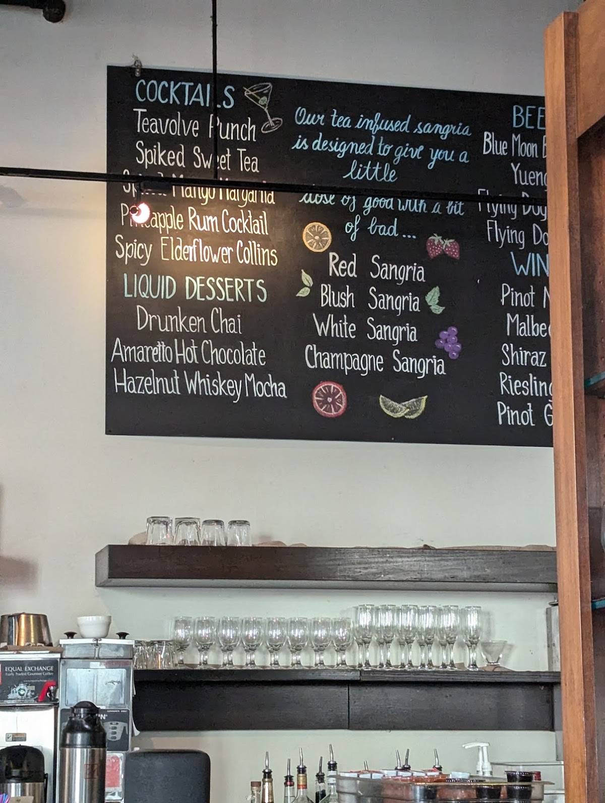 Teavolve Cafe меню