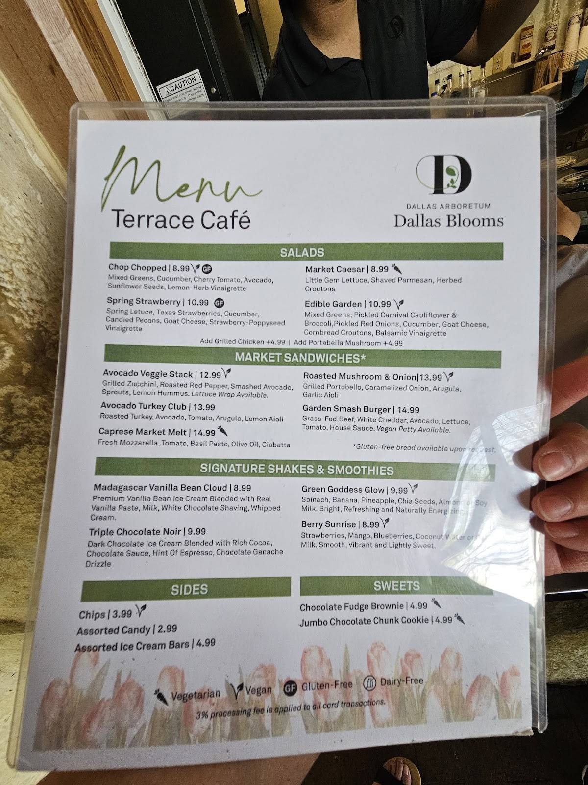Terrace Grill меню