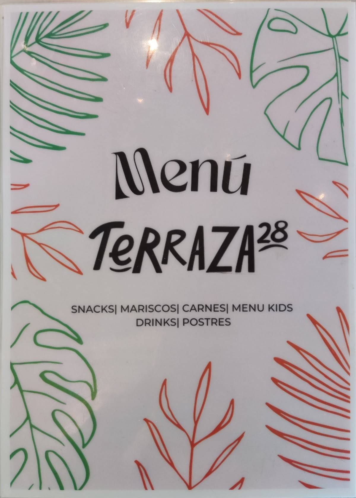 Terraza 28 меню