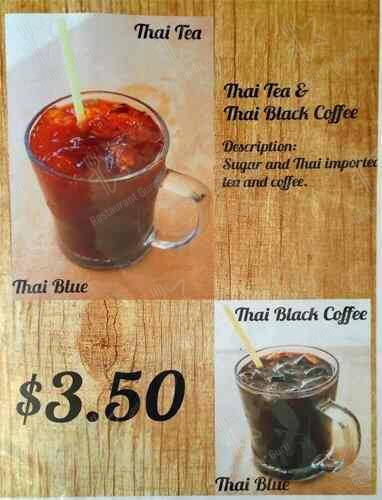 Thai Blue меню