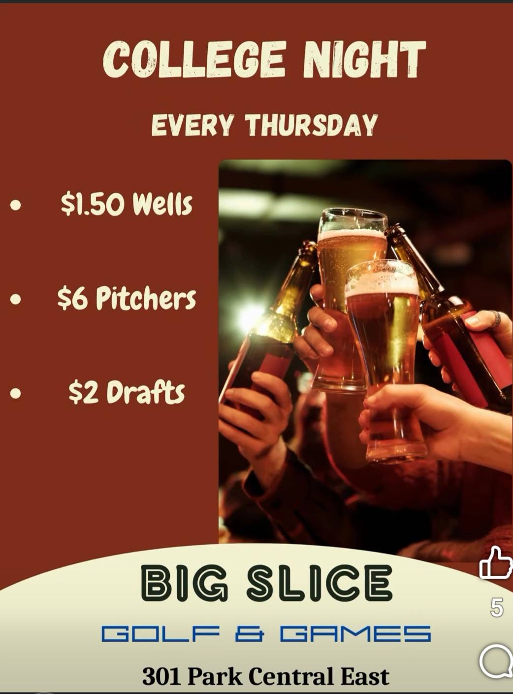 The Big Slice меню