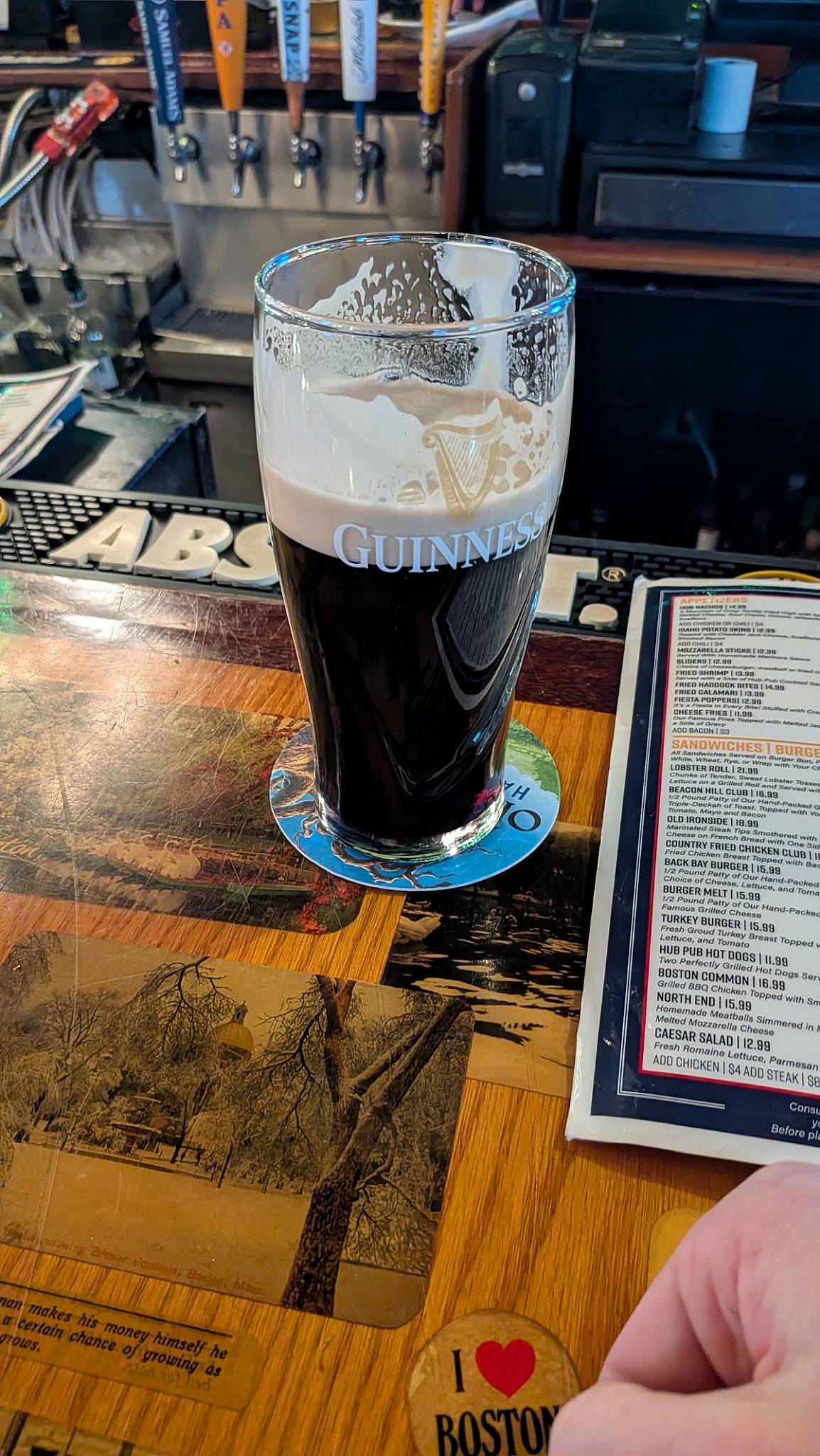 The Hub Pub меню