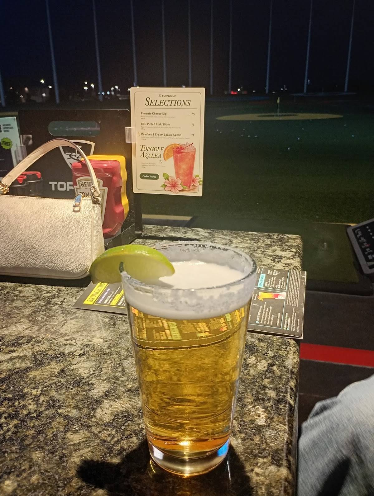 Topgolf Waco меню