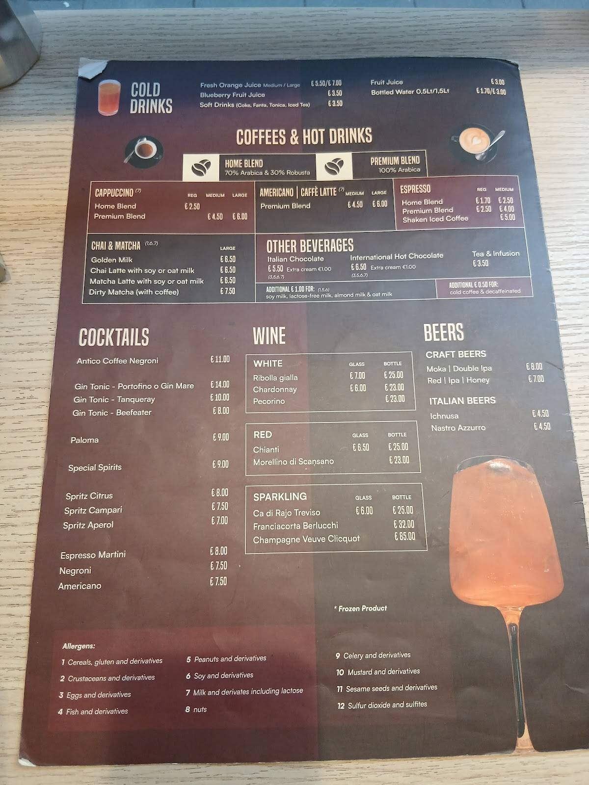 Trecaffè - Via dei due Macelli меню