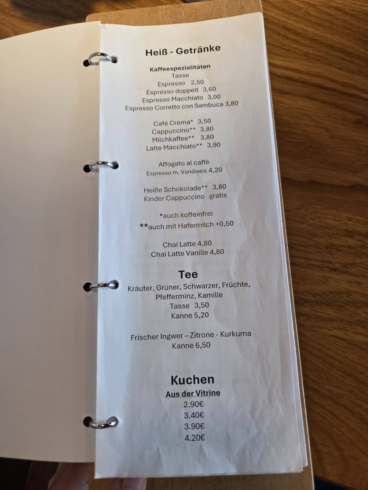 Treff.bistro меню