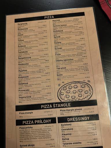 Fred's pizzeria меню