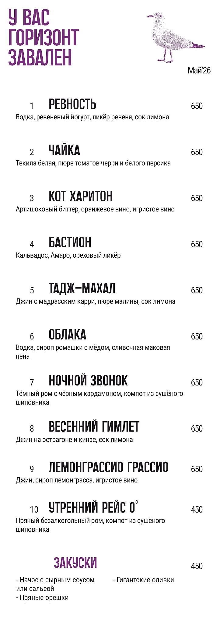 У вас горизонт завален меню