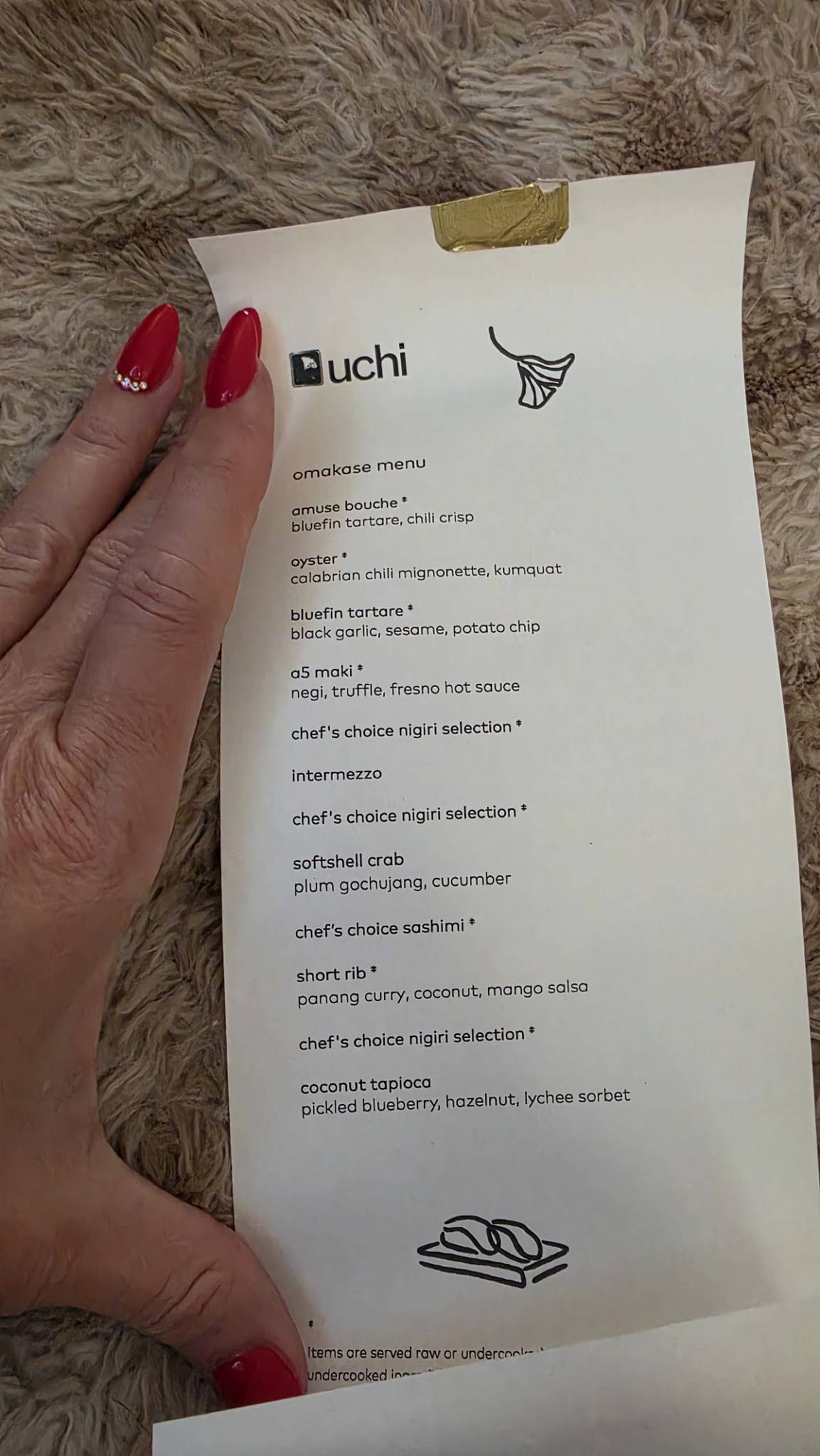Uchi Austin меню