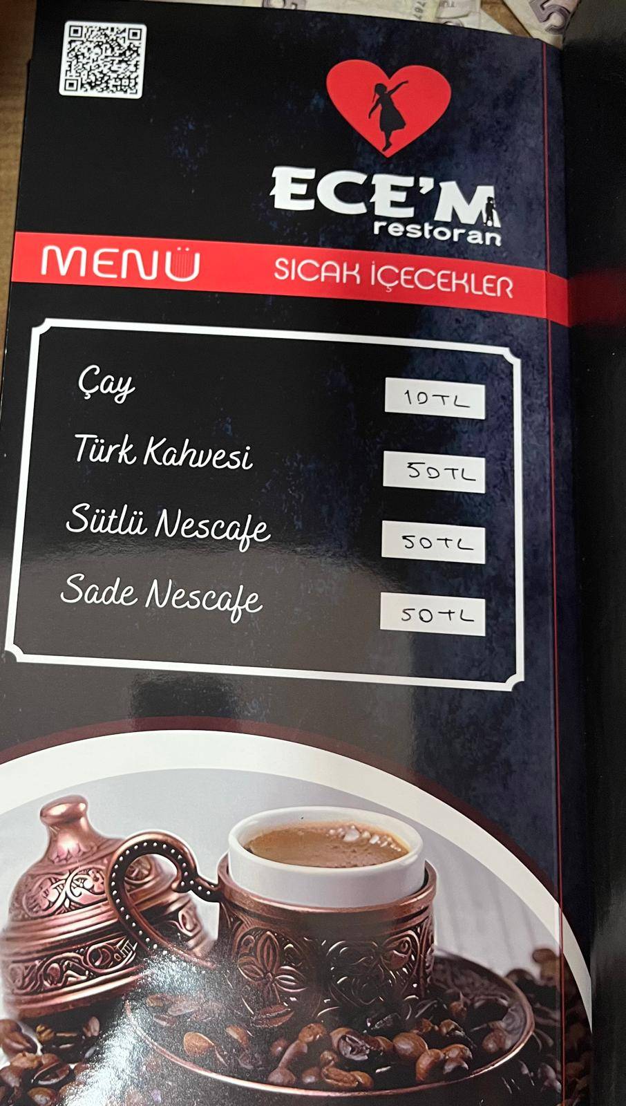 ECEM RESTORAN меню