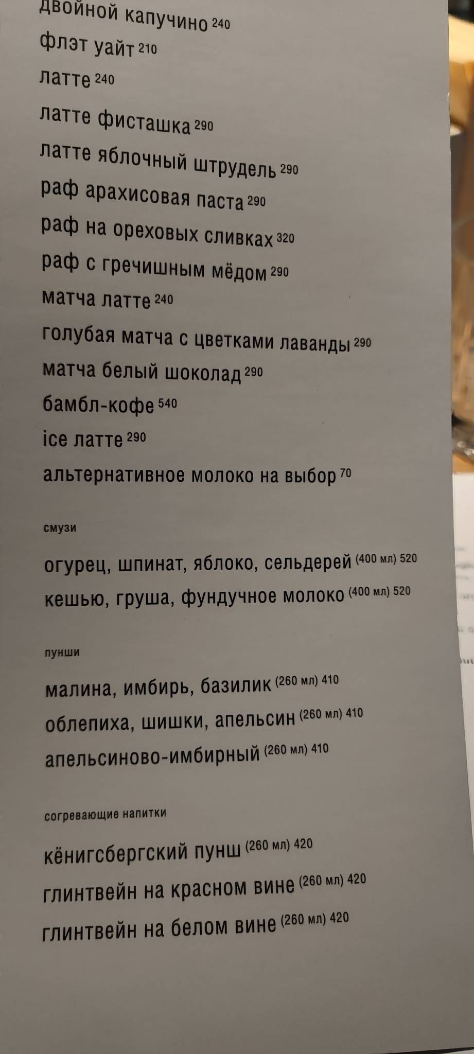 Ветви меню