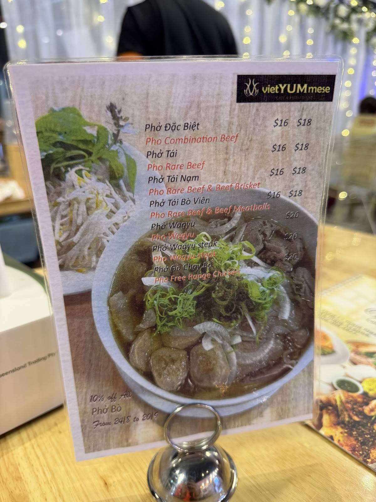 Viet Yummy Inala меню
