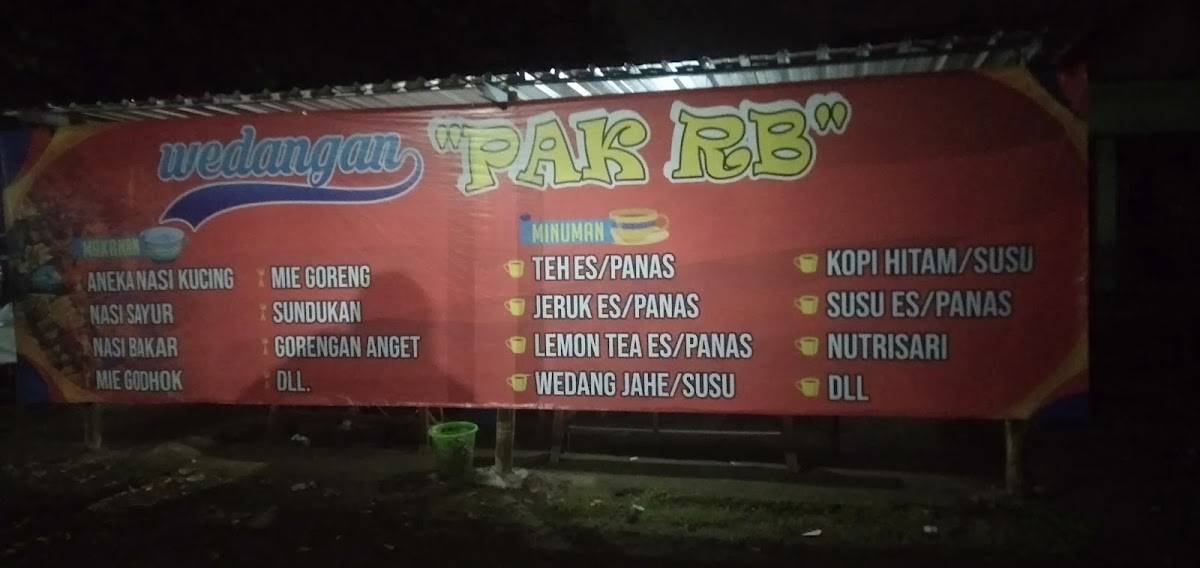 Wedangan "RB" меню