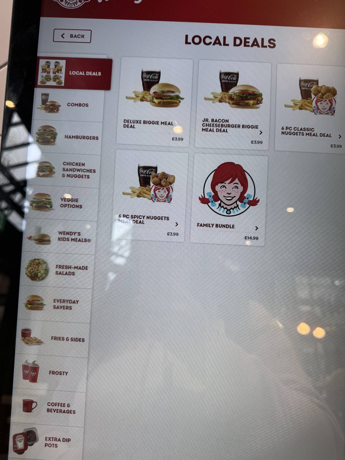 Wendy's меню