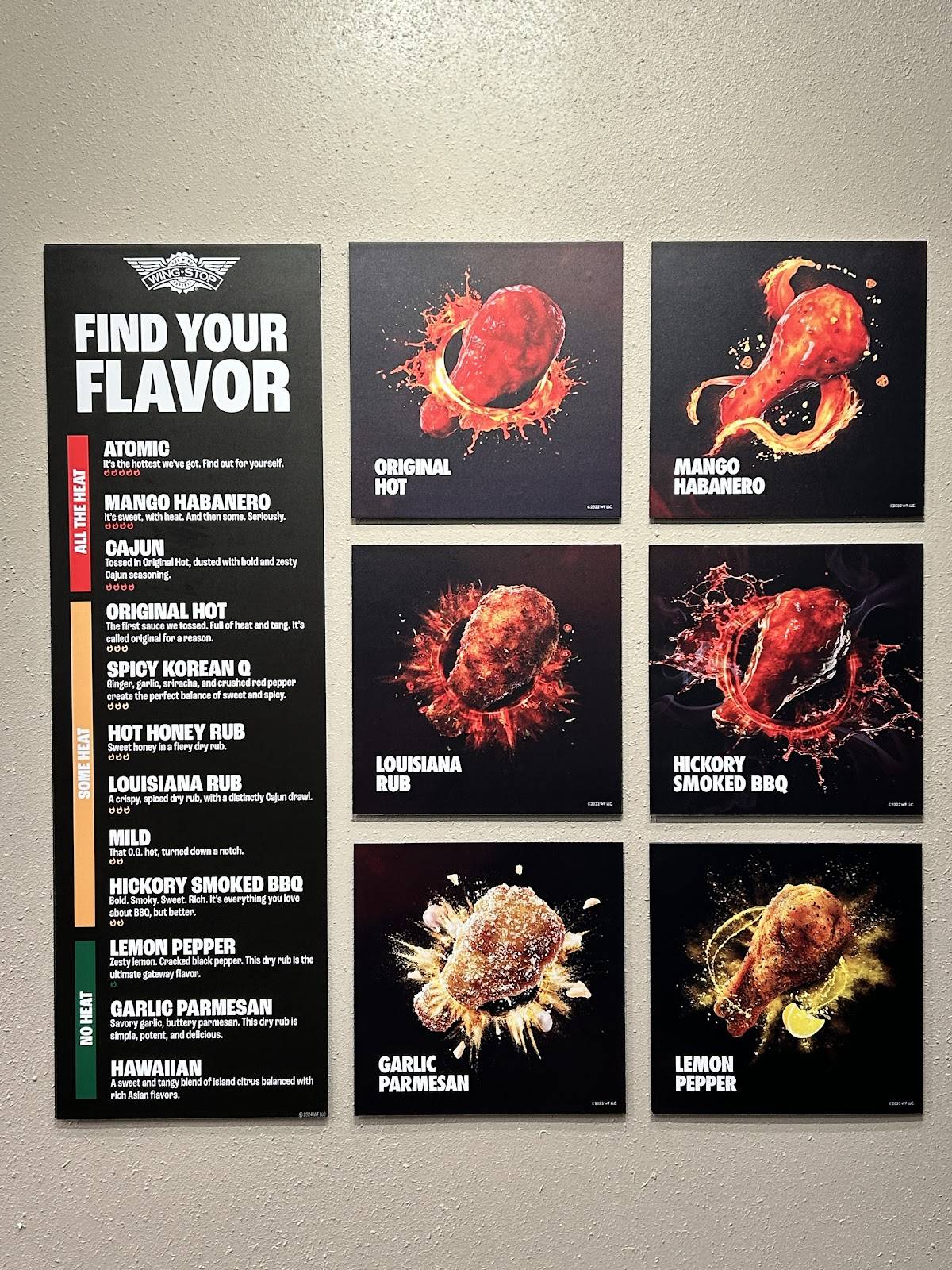 Wingstop меню