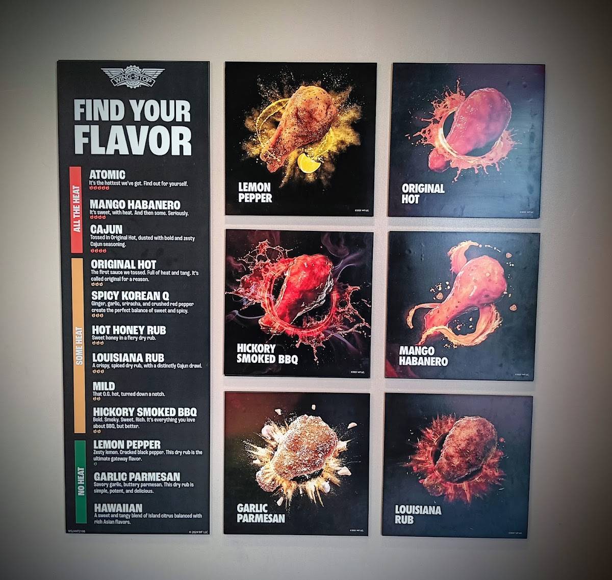 Wingstop меню