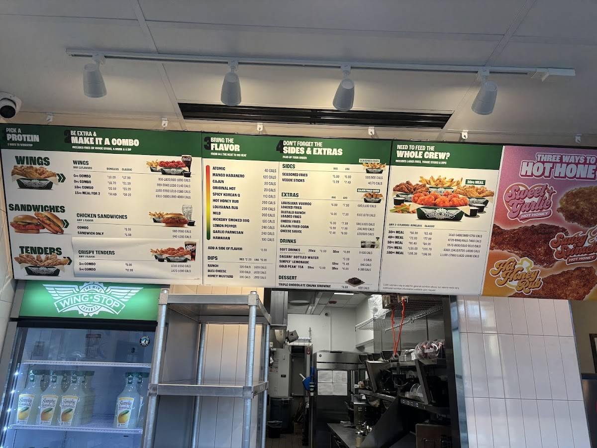 Wingstop меню