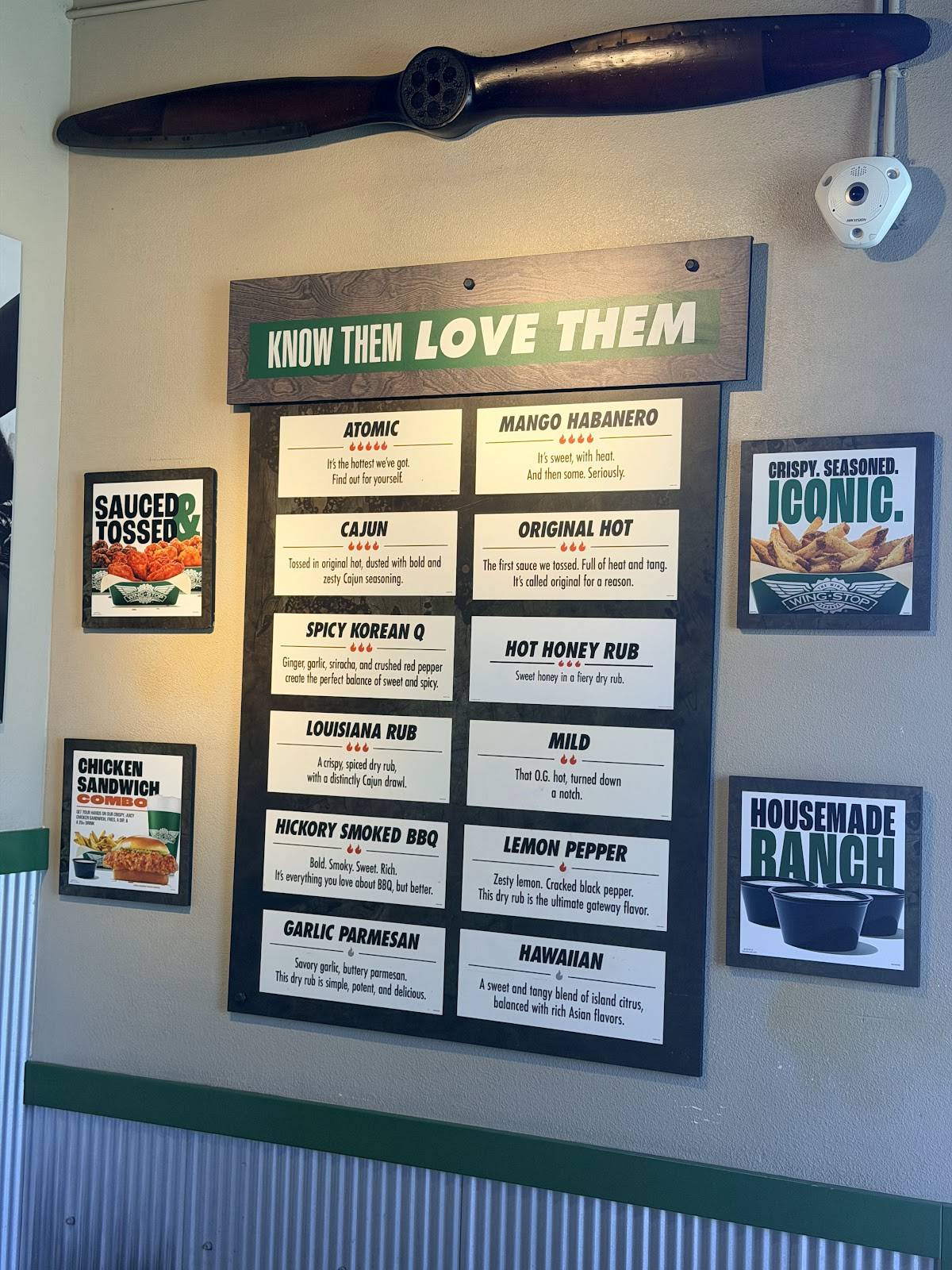 Wingstop меню