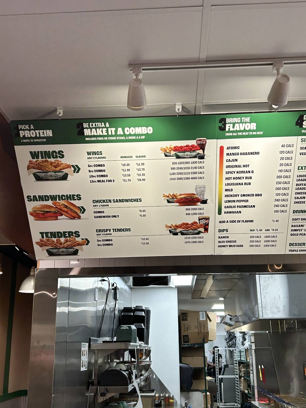 Wingstop меню