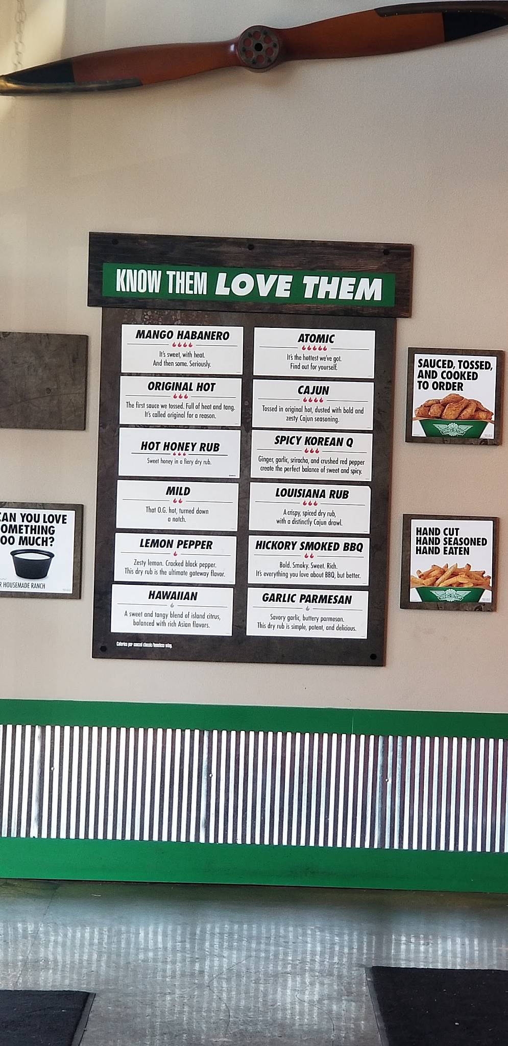 Wingstop меню