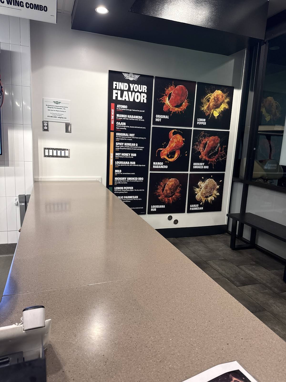 Wingstop меню