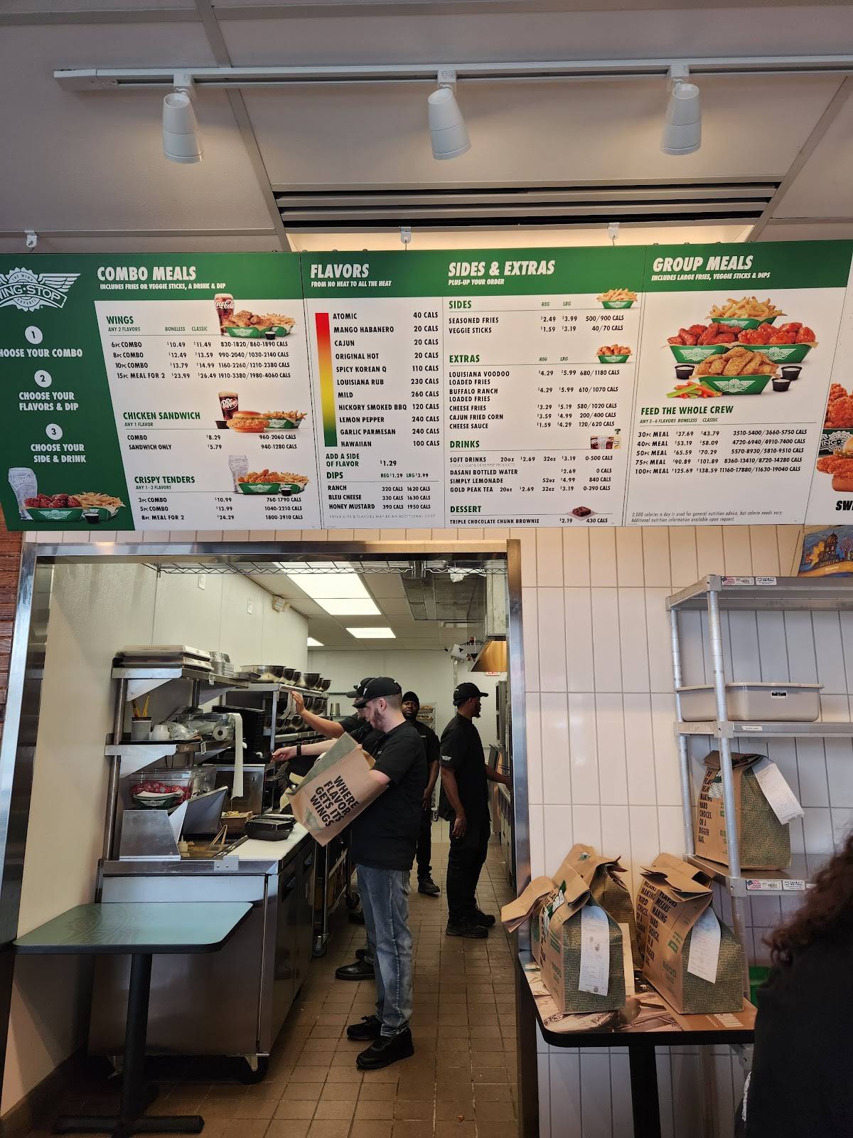 Wingstop меню