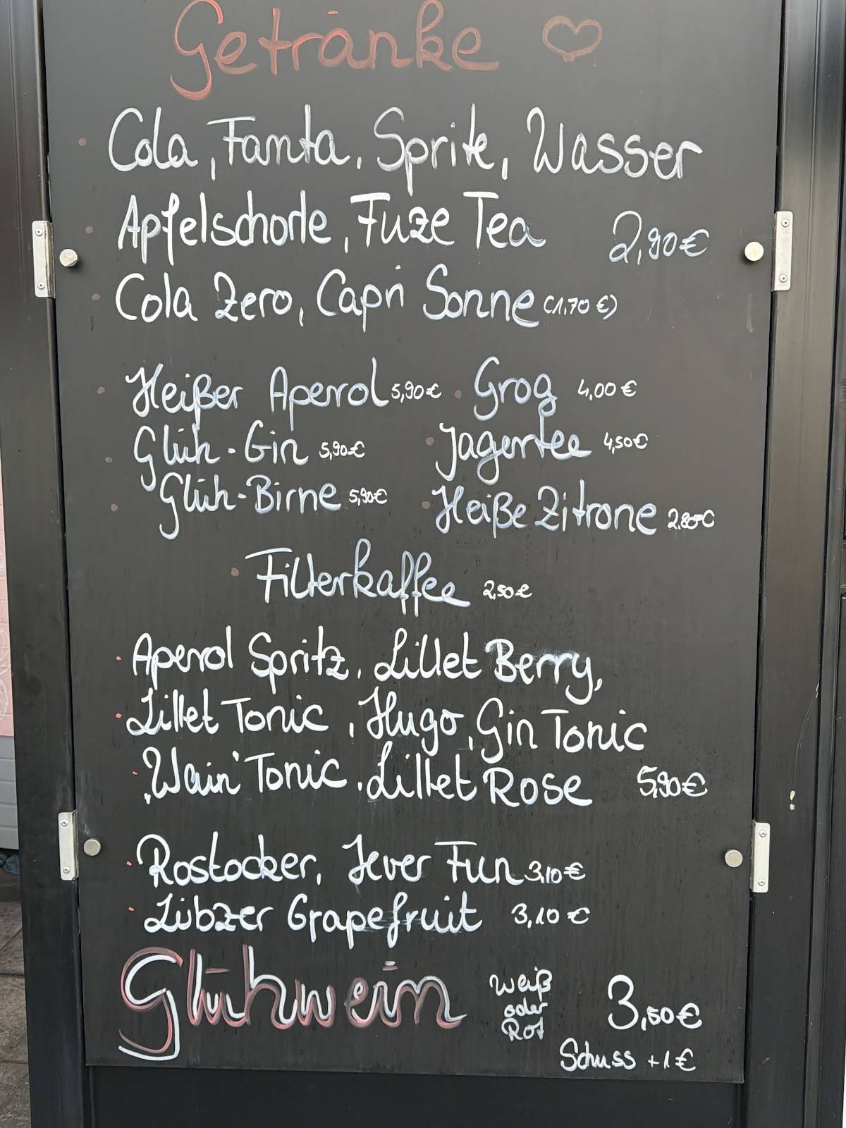 Wurstliebe меню