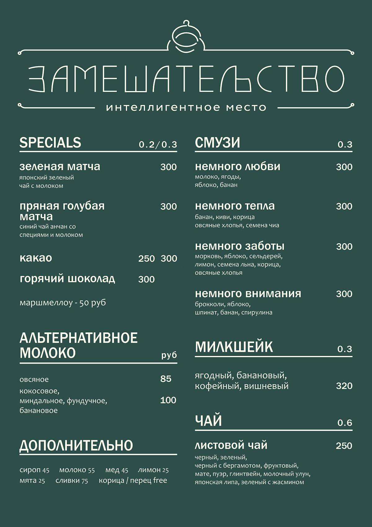 Замешательство меню