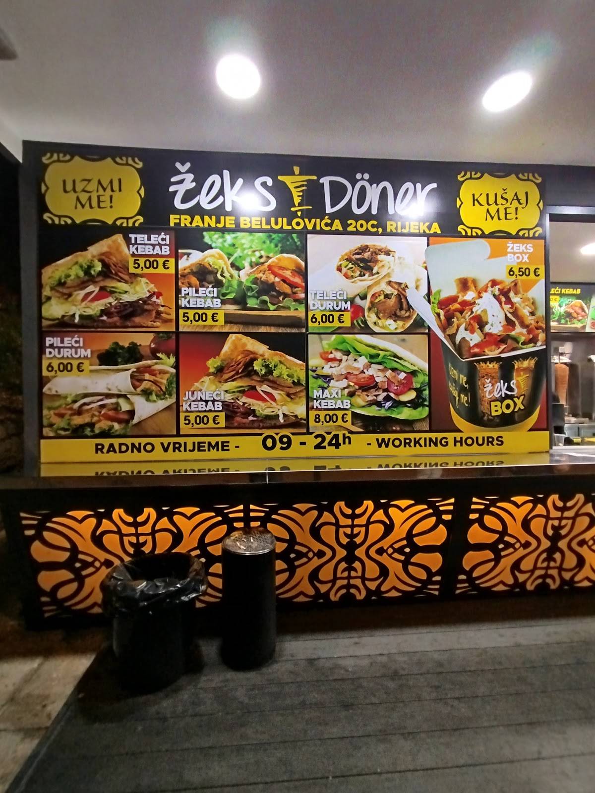 Žeks Doner Vežica меню