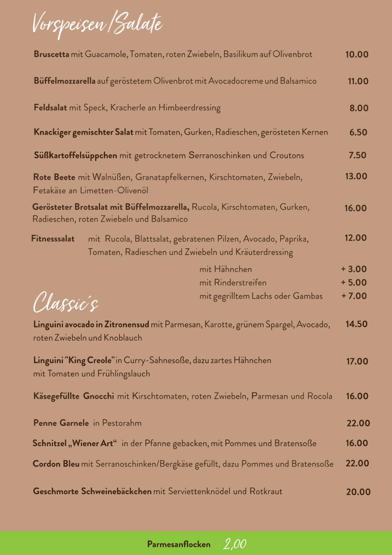 avocado restaurant меню