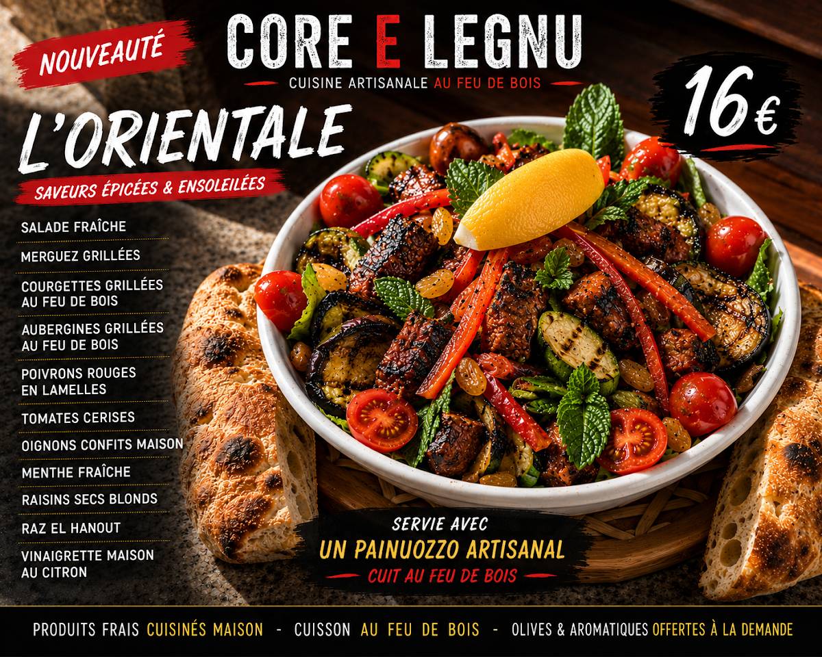 core e legnu меню