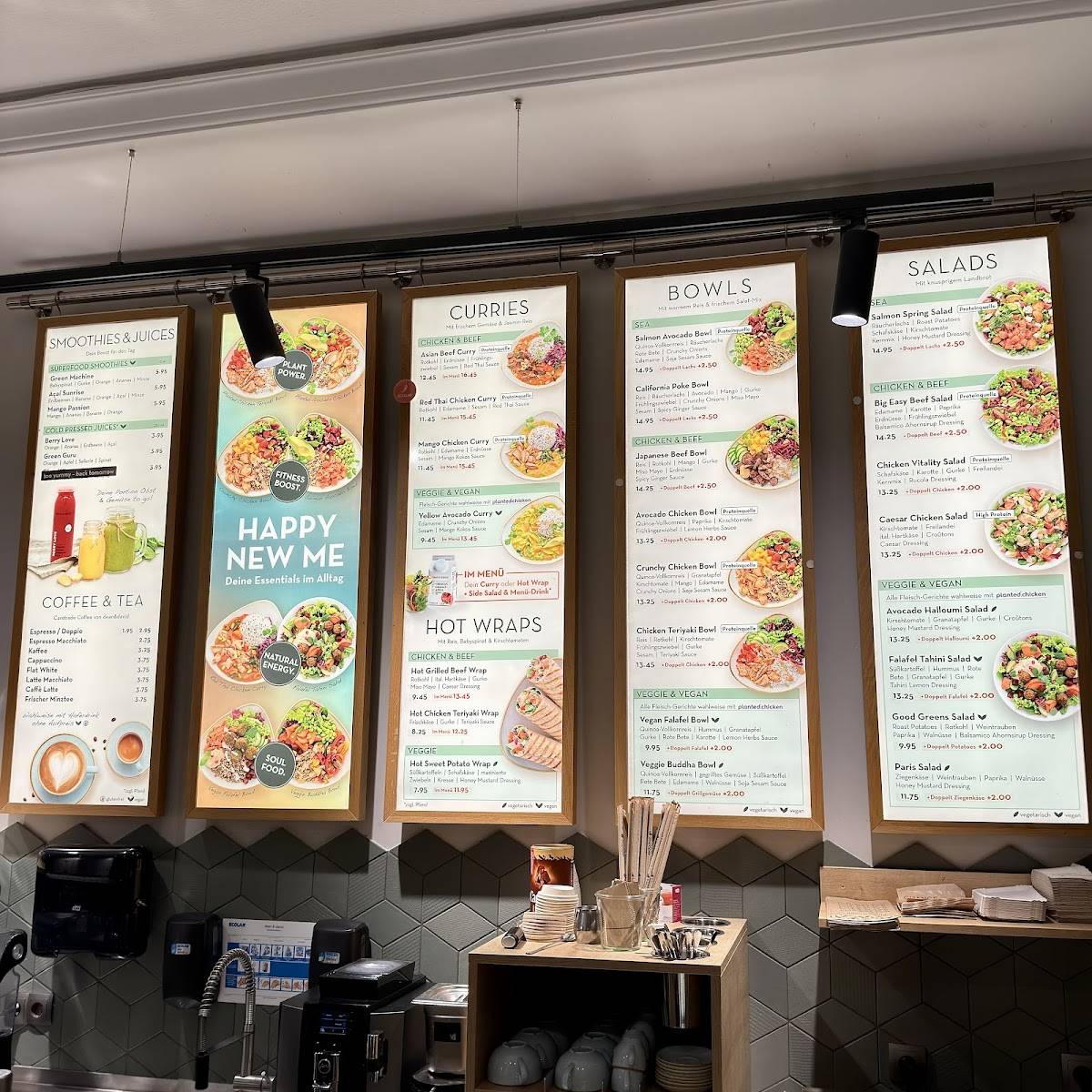 dean&david Bowls, Salate, Curries & Snacks in Rostock меню