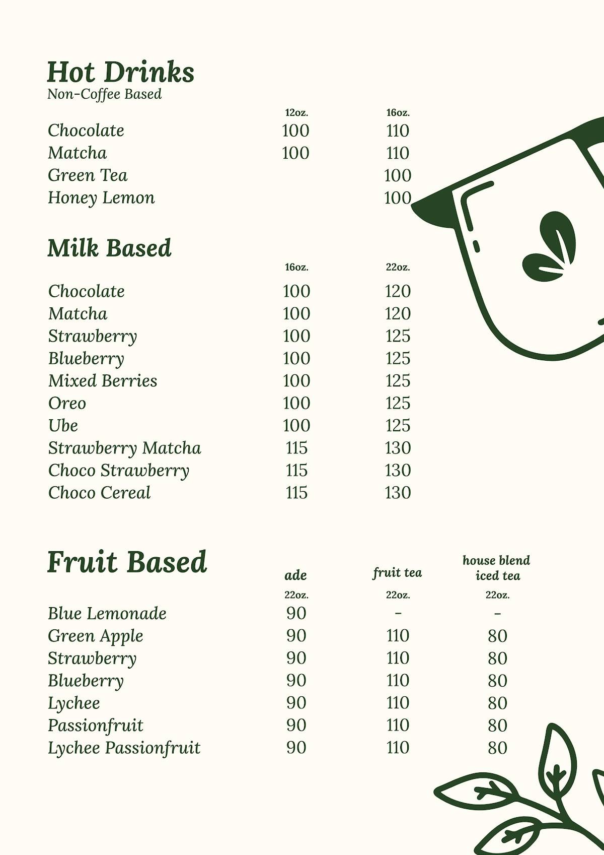 evrydycoffee меню