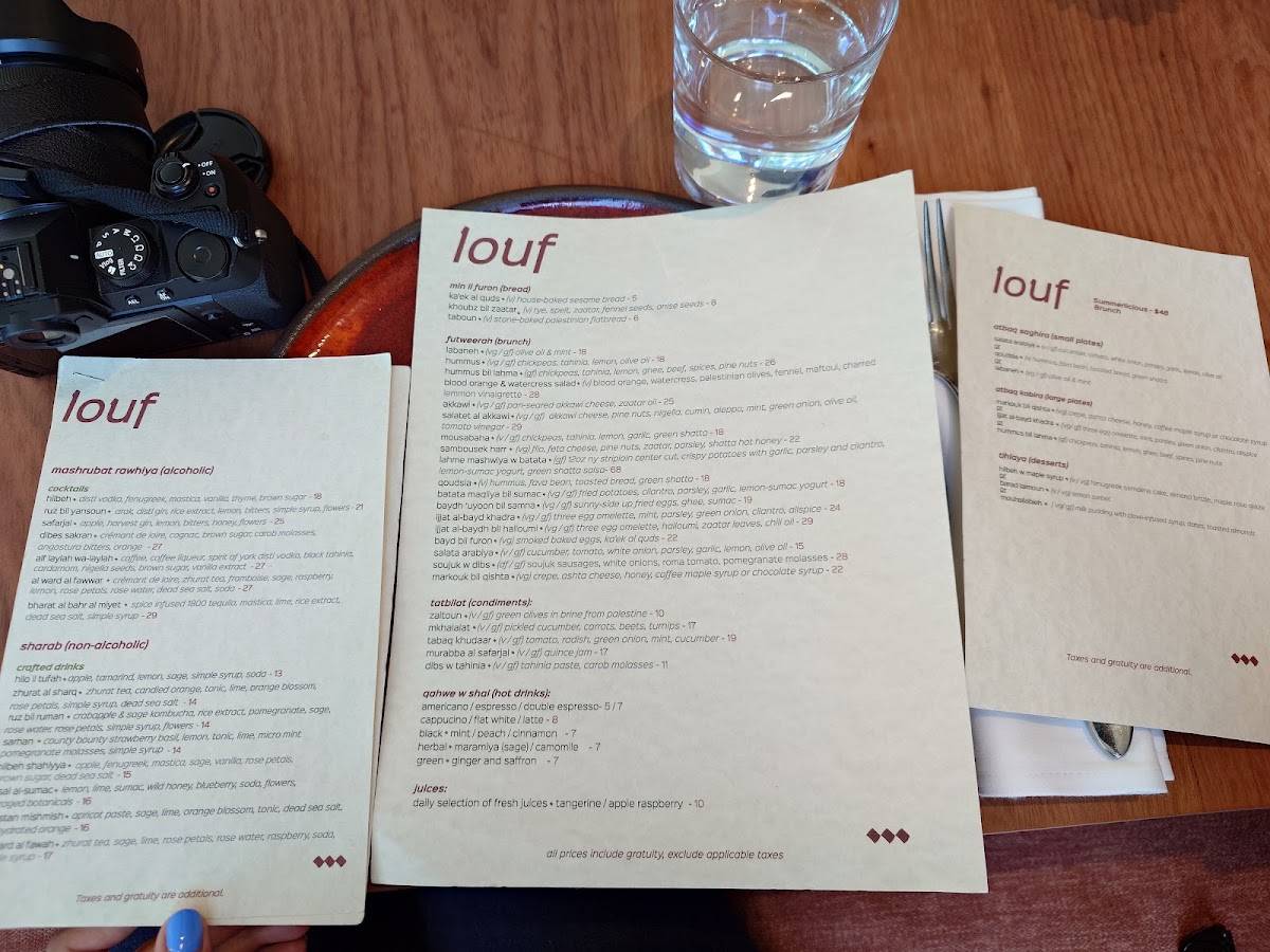 louf меню