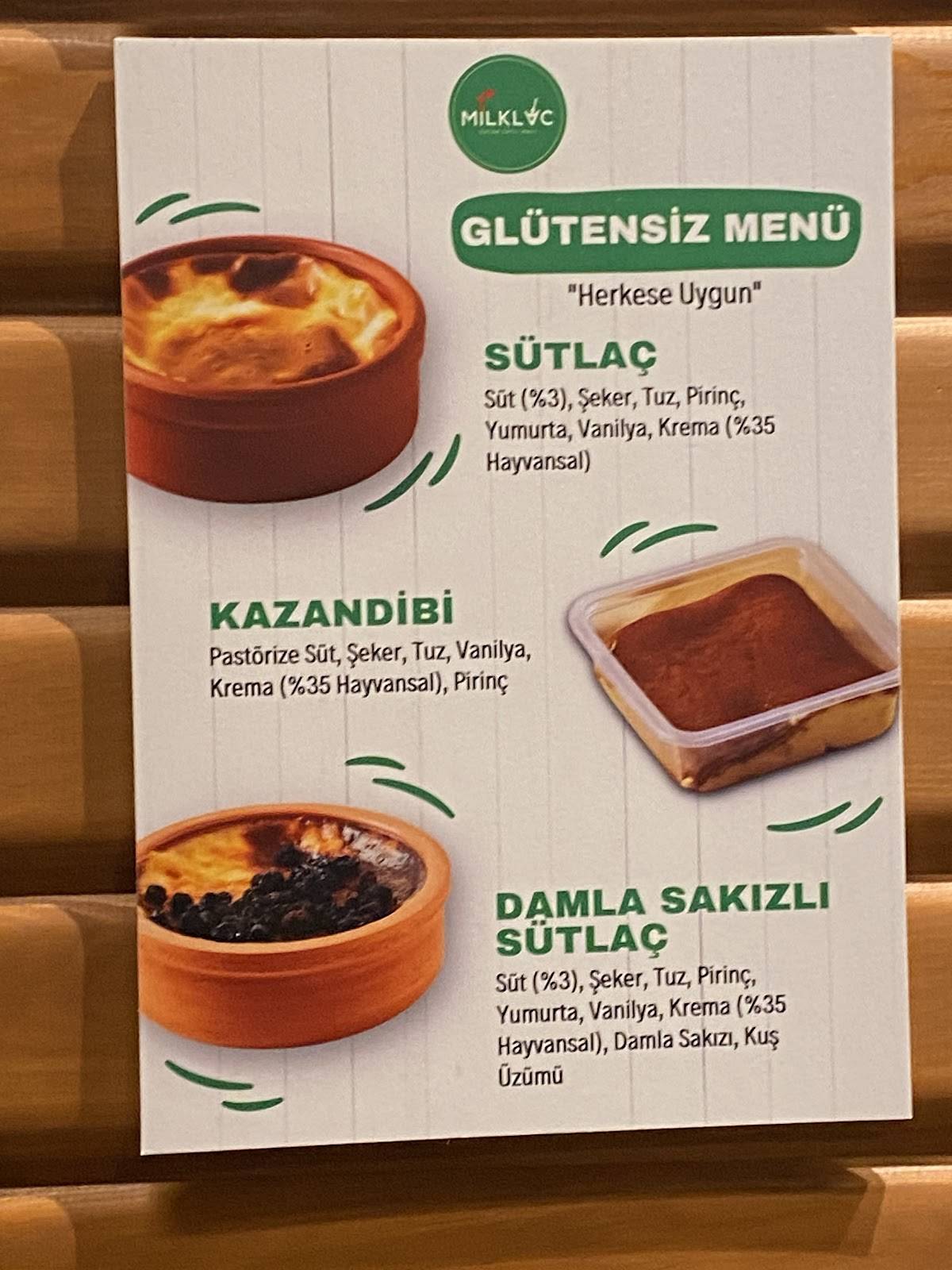 Milklaç - Datça меню