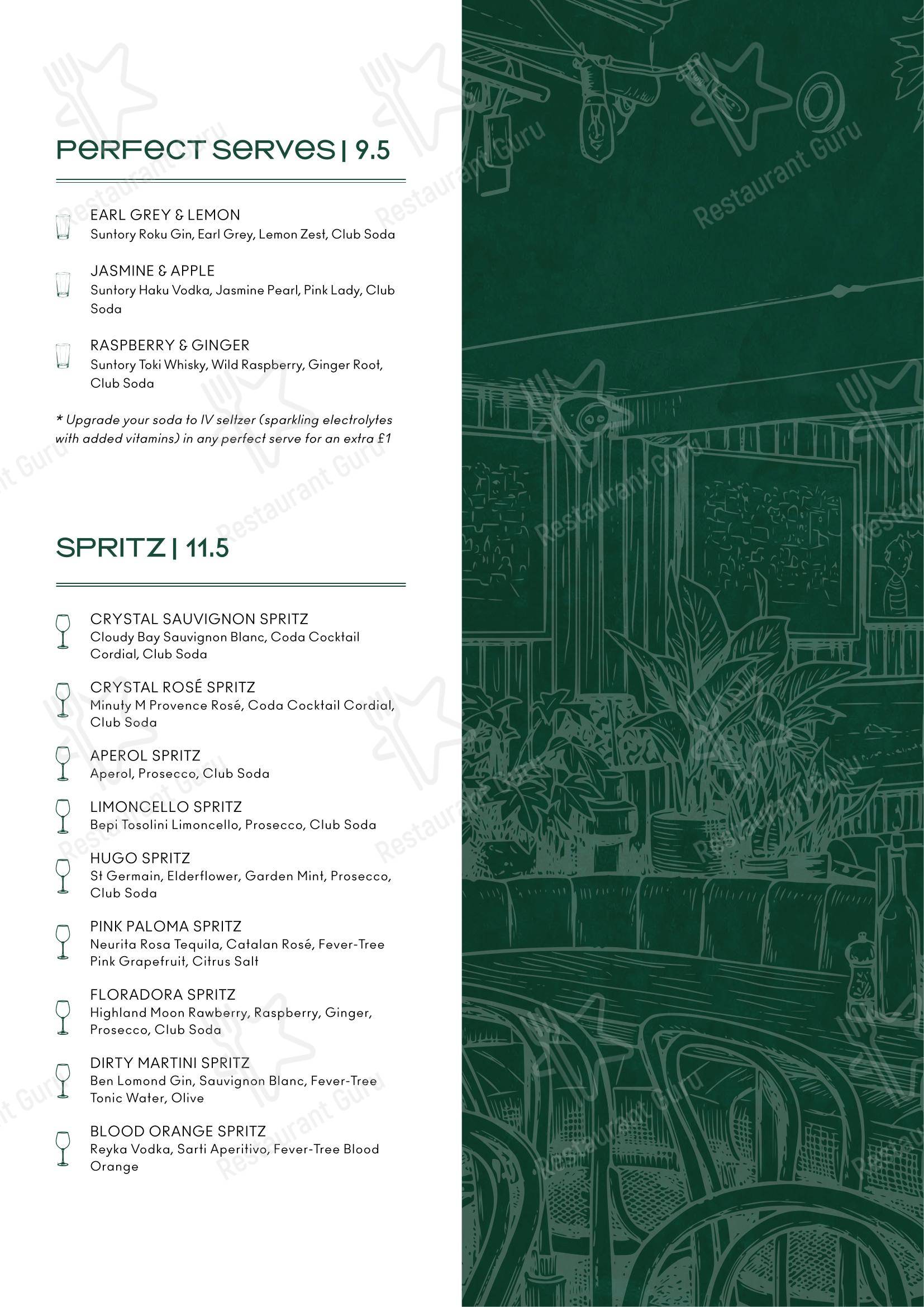 Rabble в Эдинбурге - Dinner Menu