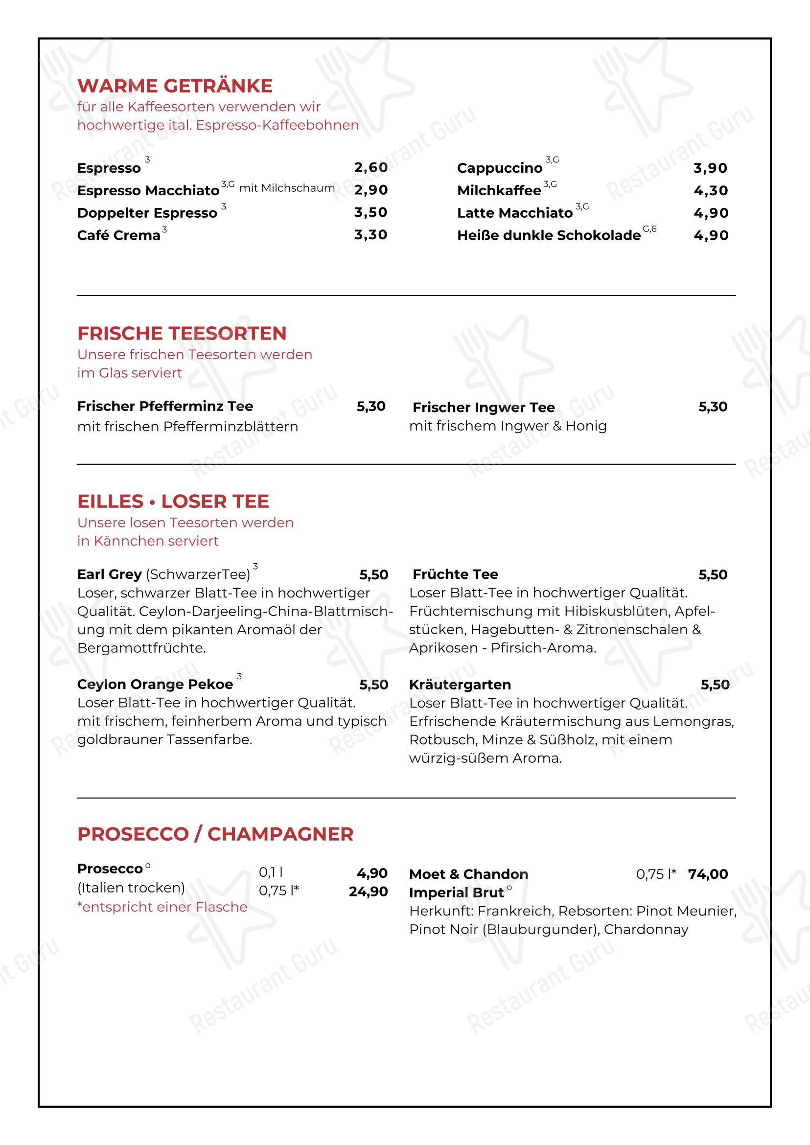 Меню кафе Restaurant Al-Mundo - 菜单