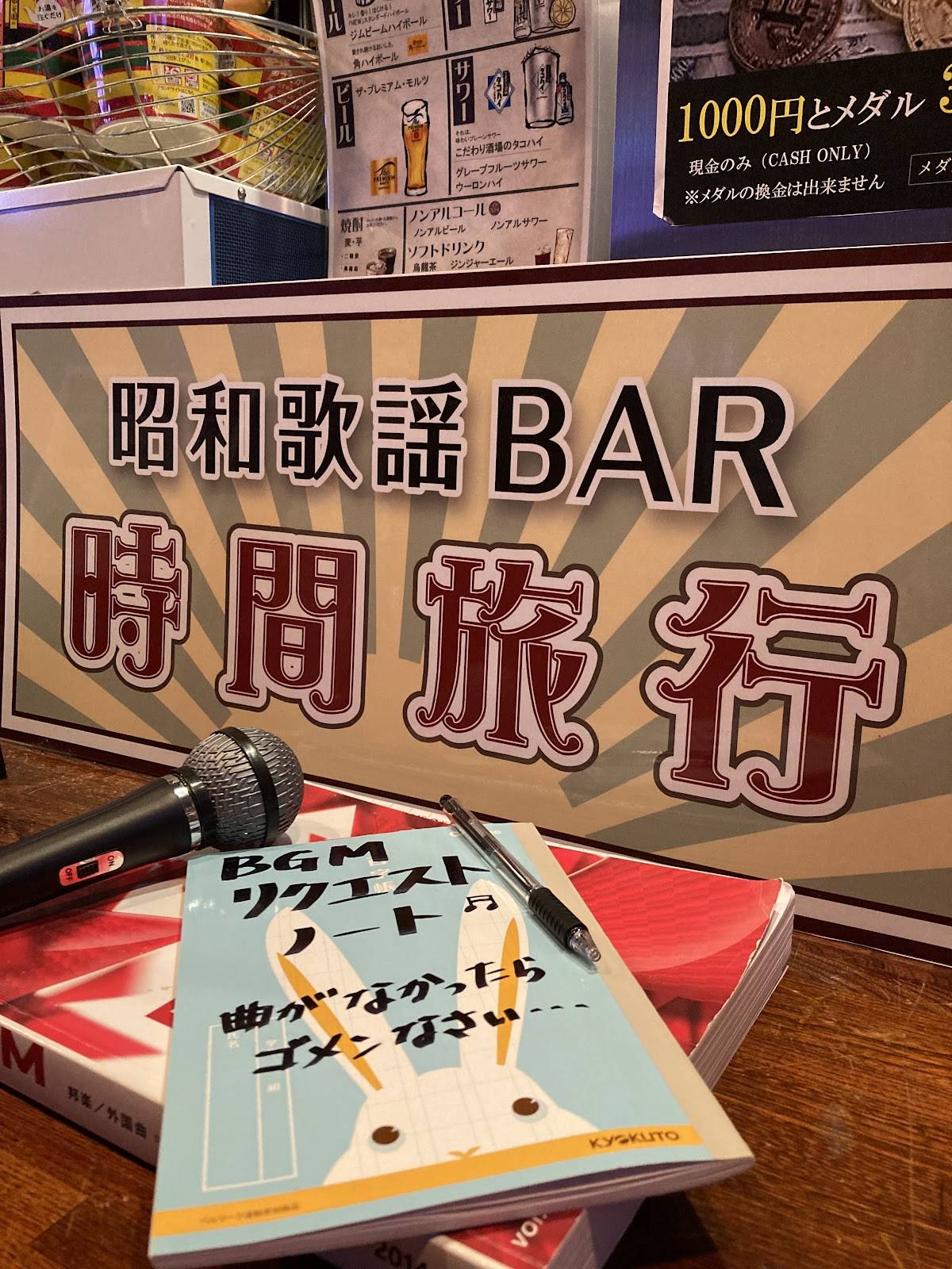時間旅行 меню