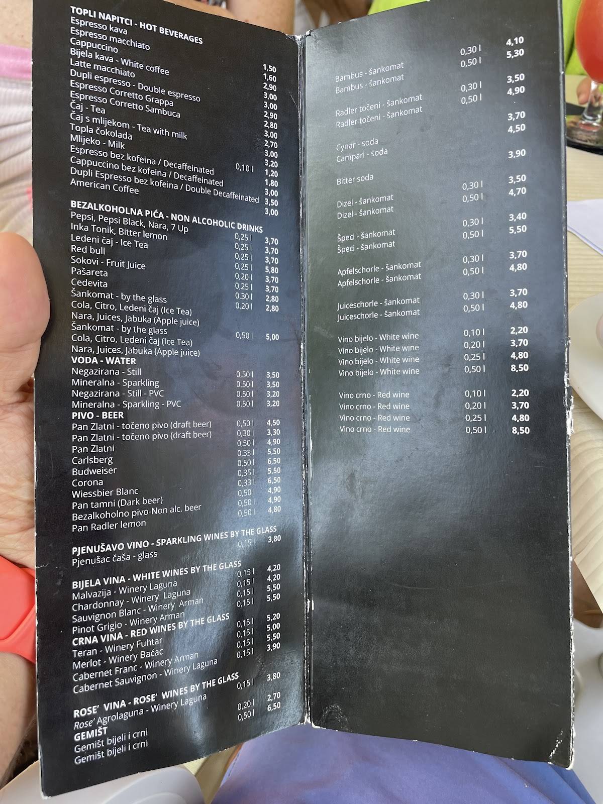 Ancora Beach Snack Bar меню