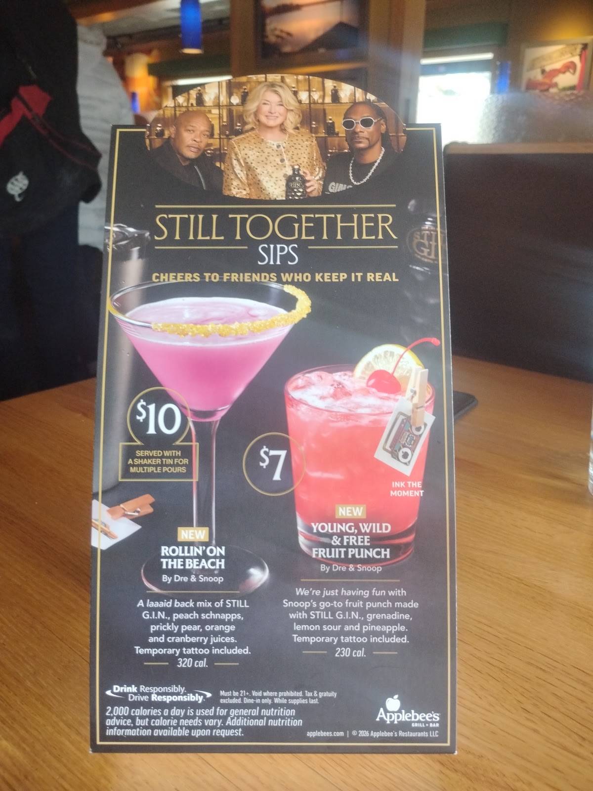 Applebee's Grill + Bar меню