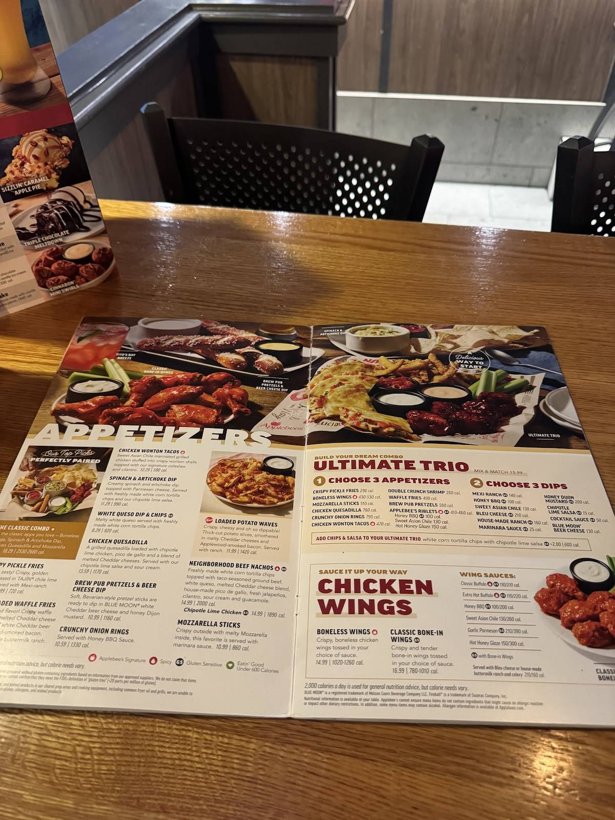 Applebee's Grill + Bar меню