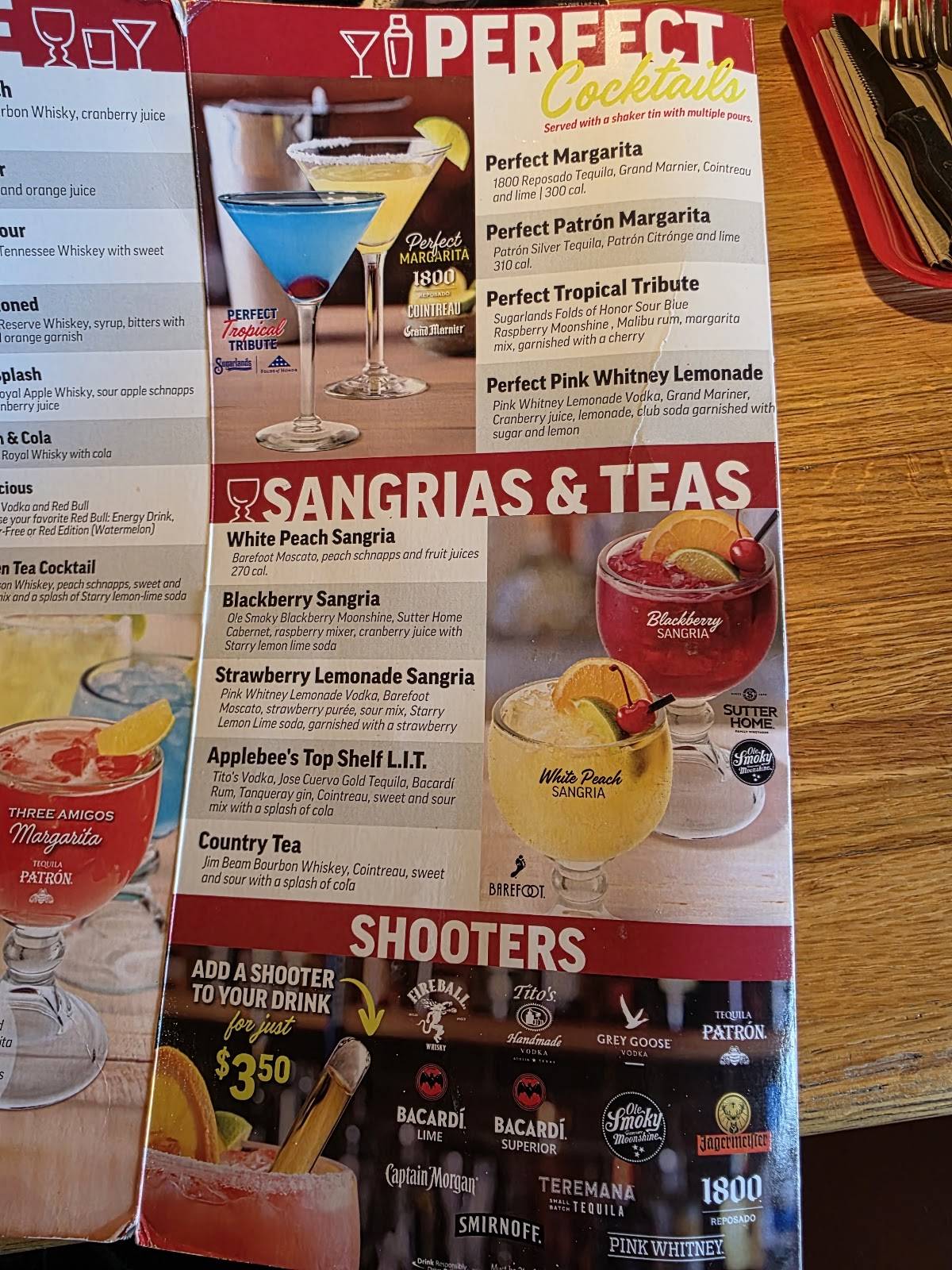 Applebee's Grill + Bar меню