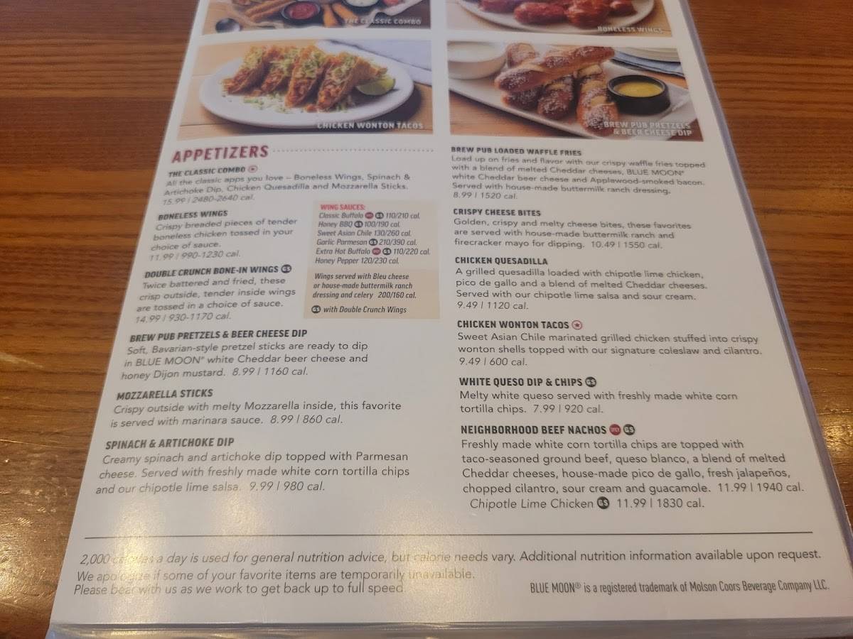 Applebee's Grill + Bar меню